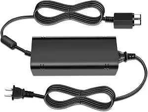 Upgraded Slim Power Supply for 360S/ Slim (Only fit 360 S) Power Supply Brick, AC Adapter with Power Cord for 360 Slim, US Plug 100V-240V(Black)