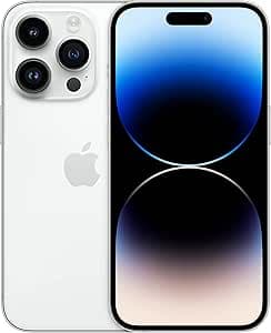 Apple iPhone 14 Pro, 128GB - Silver (Renewed)