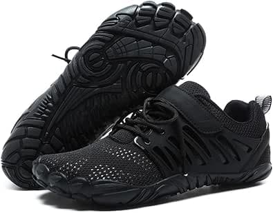 MIFAWA Barefoot Shoes Men Wide Toe Box Zero Drop Toe Shoes Men for Gym Workout Minimalist Weightlifting Cross-Trainer Running Hike Grounded Footwear