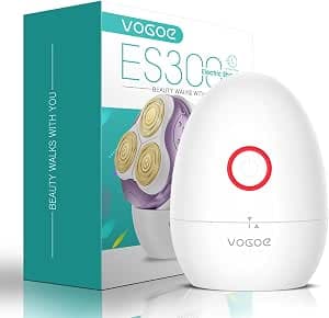 VOGOE Electric Shaver for Women, Wet and Dry Rotary Razor, Hair Remover for Leg Face Lips Bikini line, Rechargeable Waterproof and Cordless Trimmer Egg Shape, Purple ES300