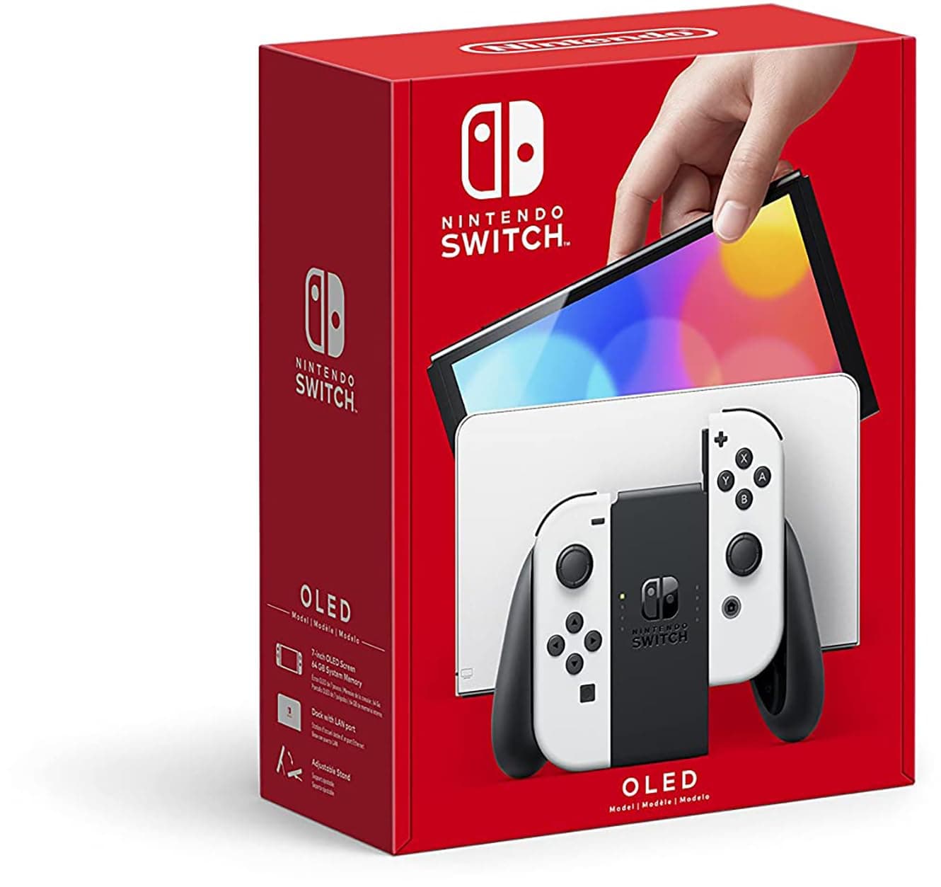 Nintendo Switch – OLED Model w/White Joy-Con