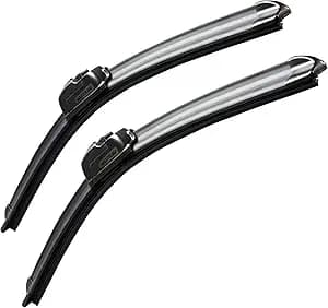Windshield Wiper Blades 26"+16", All-Season, Set of 2 | OEM Quality, Easy Installation, Streak Free
