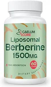 Liposomal Berberine HCL - Berberine 1500mg Activates AMPK, High Bioavailability Berberines Supplement for Women and Men, Supports Body Balance