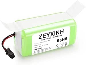 ZEYXINH 14.4 V 2600 mAh Replacement Battery for RoboVac G10 G20 G30 G35 G40 Hybrid, Eufy RoboVac 11 11S MAX 12 15C 15C MAX 15T 25C 25C Max 30 30C 30 Max 35C, Ecovacs Deebot NNN79 N79S DN622, Tesvor