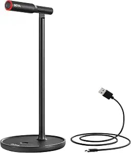 USB Microphone, BOYA by-CM1 Plug Play Computer PC Microphone with Mute Button, Gaming Mic for Windows/Mac Laptop, Ideal for YouTube, Skype, Streaming, Podcasting, Vocal Recording