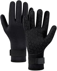 1 Paire de de Plongée en Néoprène Antidérapants et Thermiques de 3 mm pour Combinaison de Plongée et Surf, Adaptés à la Chasse sous-Marine et la Natation.