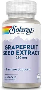 SOLARAY Guaranteed Potency Grapefruit Seed Extract, Veg Cap (Btl-Plastic) 250mg | 60ct