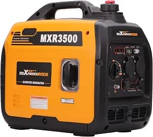 maXpeedingrods Inverter Power Generator 3300 W Power Generator Petrol Super Quiet 4 Stroke with USB and 230 V Sockets Lightweight as Emergency Generator Backup Power Outages for Camping Caravan Garage