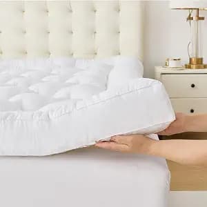 WhatsBedding 5 Inch Memory Foam Mattress Topper Twin Size, Supportive Fluffy Shredded Memory Foam Filled Pillow Top, Extra Soft Bed Topper for Back Pain Relief, 39x75x5 Inch