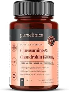 High Strength 1500mg Glucosamine HCL & Chondroitin x 180 Tablets - 6 Month Supply