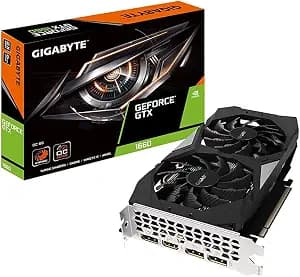 GIGABYTE Gv-N1660OC-6GD GeForce GTX 1660 OC 6G Graphics Card, 2X Windforce Fans, 6GB 192-Bit GDDR5, Video Card