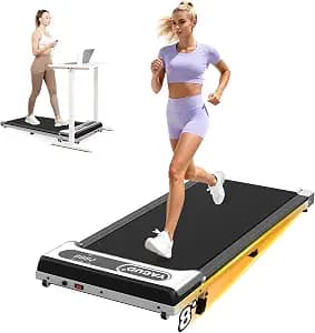 Walking Pad with Incline, Under Desk Walking Pad Treadmill, 2.5HP Walking Pad with Remote and LED Display, 3 in 1 Portable Walking Pad with 265 lbs Weight Capacity for Home Office
