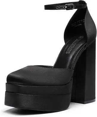 DREAM PAIRS Women’s High Chunky Platform Closed Toe Block Heels Square Toe Ankle Strap Dress Wedding Party Pumps Shoes Aurelia