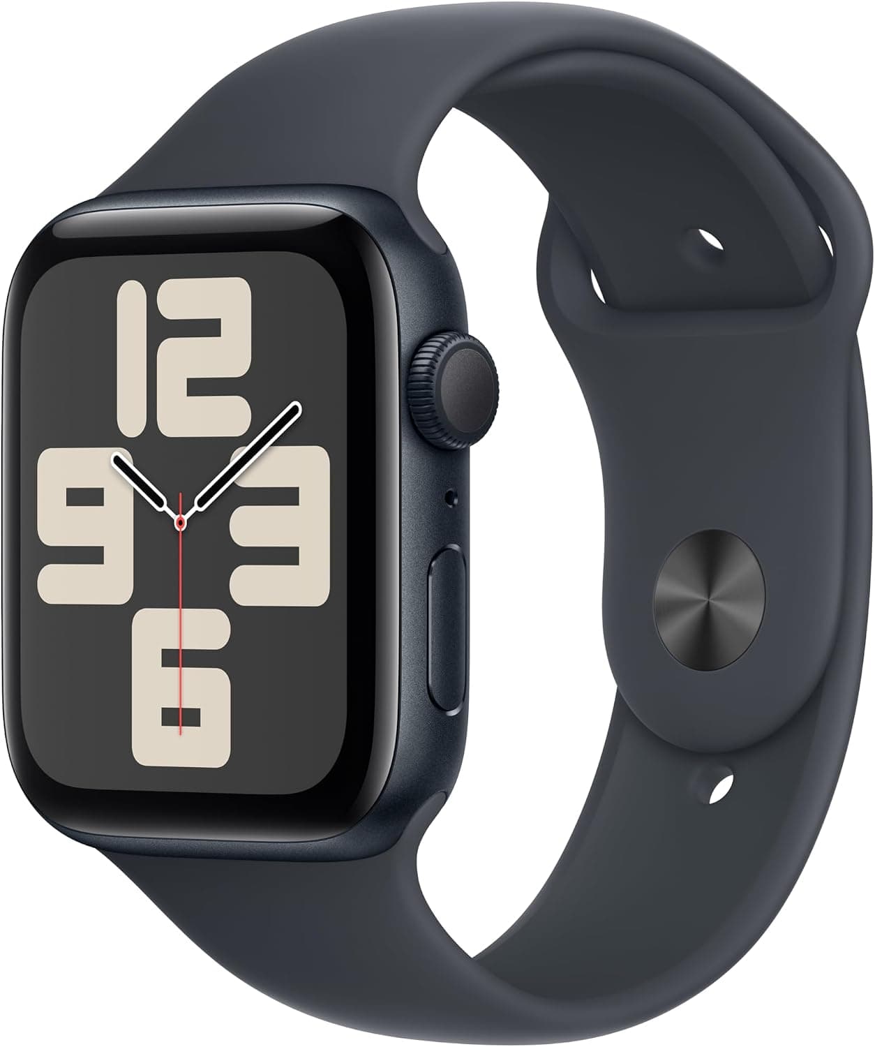 Apple Watch SE (2nd Gen) [GPS 44mm] Smartwatch with Midnight Aluminum Case with Midnight Sport Band M/L. Fitness and Sleep Trackers, Crash Detection, Heart Rate Monitor, Retina Display
