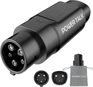 PowerTalk Tesla to J1772 Adapter-NACS to J1772 Adapter Charging(Max 50A 240V) Tesla Charger to J1772 EVs Compatible with Tesla Wall Connector/Destination/Mobile Charger(for J1772 EVs Only)