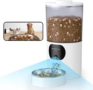 Automatic Cat Feeder with 2K Camera, 6.5L Smart App Control 5G/2.4WiFi