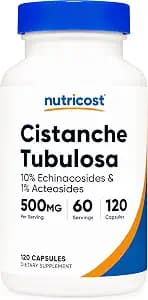 Nutricost Cistanche Tubulosa (500mg) 120 Capsules, 60 Servings, Vegan | GMO-Free