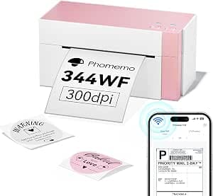 Phomemo DHL Label Printer Bluetooth, Shipping Label Printer 4x6 Shipping Labels Printer, Thermal Printer Label Printer for Amazon, Etsy, Shopify, Royal Mail, DHL, FedEx, UPS