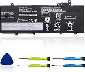 L17L3P71 L17M3P71 Laptop Battery Compatible with Lenovo ThinkPad T480S Series Notebook 01AV478 SB10K97620 01AV479 SB10K97621 L17M3P72 01AV480 SB10K97622 11.58V 57Wh 4920mAh