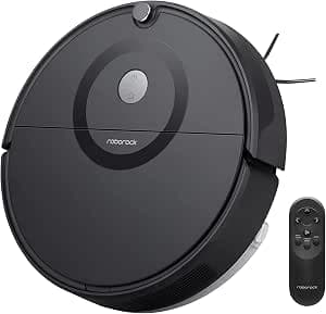 Roborock E5 Vacuum and Mop Robot with Remote Control and App/Voice Control (2500Pa Suction Power, 200 min Battery Life, 640 ml Dust Container, 180 ml Water Tank, Gyroscope Sensor Route System) Black