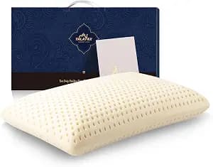 Talatex Talalay 100% Natural Premium Latex Pillow, Purefusion Talalay Latex Helps Relieve Pressure, No Memory Foam Chemicals, Perfect Package Best Gift with Removable Tencel Cover