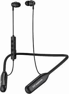Hmusic H25 Bluetooth 5.4 Headphones Neckband, 200 Hours Battery, IPX5 Waterproof, Magnetic In-Ear Earplugs, Noise Isolation Neckband Wireless Headphones for Running, Training, Gym, Black