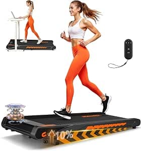 Walking Pad Treadmill with Speaker, 4-in-1 6.2MPH Treadmill for Home with App Compatible, 10% Incline, LED Display, 2.75HP Brushless Motor, 350 LB Weight Capacity, 12 HIIT Programs