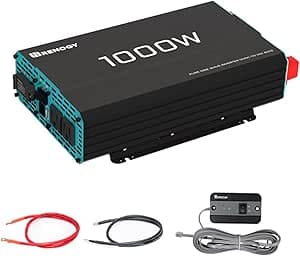 Renogy 1000W 12V Pure Sine Wave off GRID Solar Home Use Solar Inverter 1000 Watt Power Battery Converter