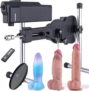 Sinloli Sex Machine, Compatible with APP Controlled Automatic Lube Launcher and Silicone Squirting Dildos, Wireless Remote Control Love Machine Adult Sex Toys