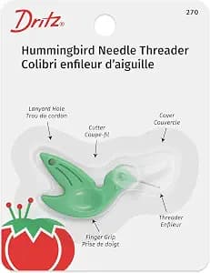 Dritz 270 Hummingbird Needle Threader , Green