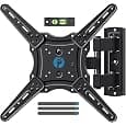 Full Motion TV Wall Mount Bracket Articulating Arms Swivels Tilts Extension for Most 24-55 Inch LED LCD Flat Curved Screen TVs, Max VESA 400x400mm up to 66lbs by Pipishell