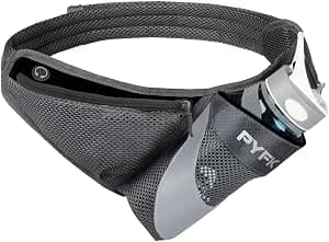 PYFK Running Belt Hydration Waist Pack with Water Bottle Holder for Men Women Waist Pouch Fanny Bag Reflective