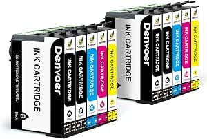 Denvoer Replacement for 405XL Multipack Compatible with Epson 405 405XL for Epson Workforce Pro WF-4820 Cartridges WF-4830 WF-3820 WF-3825 WF-4825 WF-7830 WF-7835 Printers (4Black 2Cyan 2Magenta 2Yellow)