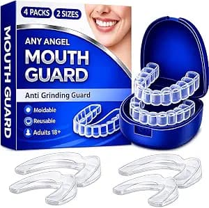 Mouth Guard for Sleeping, Mouth Guard for Grinding Teeth at Night | Anti Grinding Guard for Clenching Teeth at Night, Night Guards for Teeth Grinding, Moldable EVA Material with Case for Adults