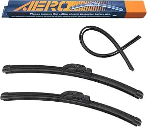 AERO Voyager 24" + 18" Windshield Wipers, Premium All-Season Automotive Replacement Wiper Blades with Extra Rubber Refills + 1-Year Warranty (Pack of 2)