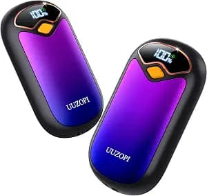Hand Warmers Rechargeable - Magnetic Electric Hand Warmers 2 Pack, LED Display, 4 Settings Fast Heating Reusable Portable Heater Handwarmers for Golf Hunting Camping Essentials, Gifts for Men Women