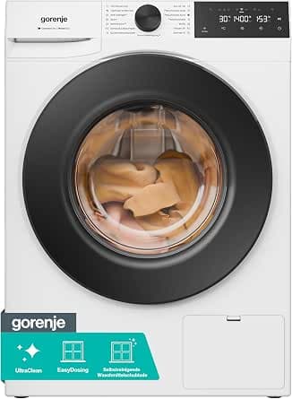 Gorenje WGAM474A Washing Machine with Steam Function / 7 kg / 1400 U-Min/ ConnectLife / 15 Programmes / UltraClean / EasyDosing / SteamTech / Inverter PowerDrive / 20% Better Than Energy Efficiency
