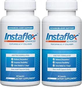 Instaflex Advanced Joint Support Nutritional Supplement Capsule with Doctor Formulated Joint Relief Supplement, Featuring UC-II Collagen & 5 Other Joint Discomfort Fighting Ingredients, 60 Ct