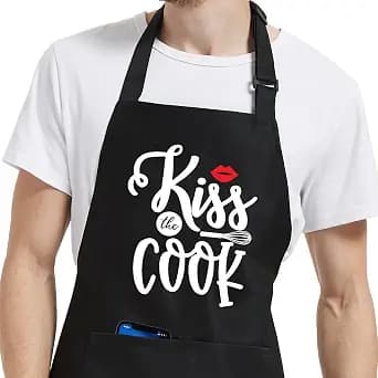 Funny Aprons for Men with Pockets, Adjustable Mens Apron for Grilling Cooking BBQ, Gifts for Fathers Day Christmas