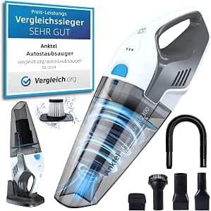 Anktel Handheld Vacuum Cleaner 14.8V 9700PA Handheld Vacuum Cleaner with Charging Station Cordless Table Vacuum Cleaner 25 Minutes Working Time Washable Filter