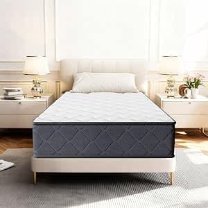 DEWINNER Mattress 90 x 190 cm | Thickness 22 cm | Memory Foam | High Density | Medium Firmness | Single Mattress | Soft and Breathable | CertiPUR-US and Oeko-TEX