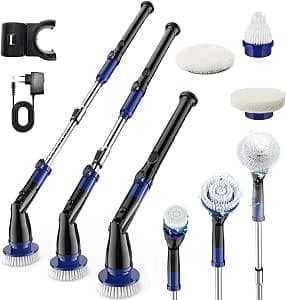Electric Cleaning Brush, Wireless Electric Spin Scrubber, Electric Spin Scrubber with 6 Drill Brush Heads, Joint Brush, Electric Cleaning Brush, Tile Cleaner for Kitchen, Car, Floor