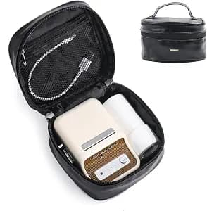 NIIMBOT B21 Label Maker Case Portable Case for B1 Label Maker, Compatible with M110 T50M PM220 Label Printer Box, Black