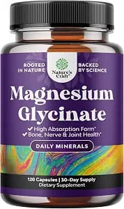 Pure Magnesium Glycinate Supplement 500mg - Magnesium for Sleep and Rest Capsules for Men & Women - Unflavored Vegan High Absorption Pills for Relaxation Support - 120 Count