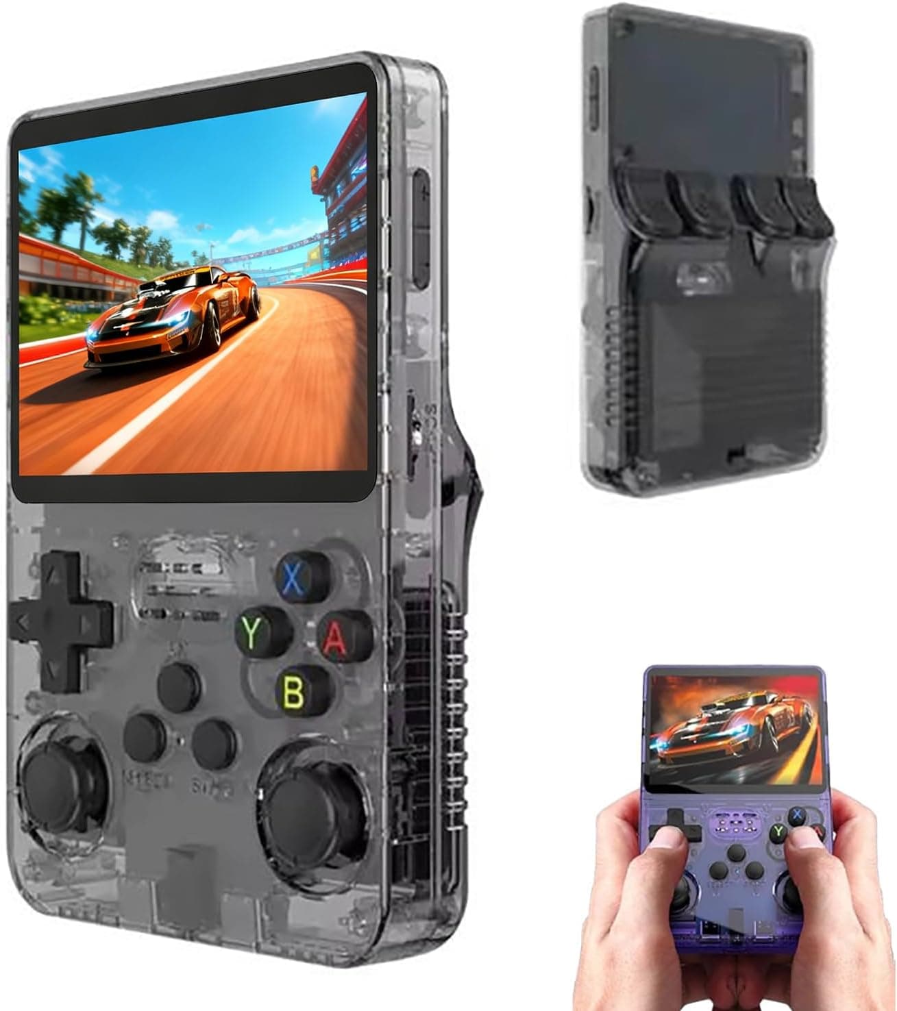 R36S Retro Handheld Gaming Console – 3.5" IPS Screen, Open-Source Linux System, Portable Retro Game Console with Long Battery Life, Dual Joysticks & Expandable Storage