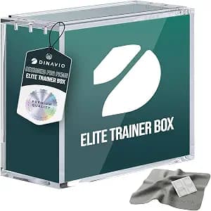 Elite Trainer Box Acrylic Display Case Stackable - 8mm + 5mm Ultra Thick Acrylic with N52 Strong Magnets - ETB Case Protector - Compatible with Elite Trainer Boxes
