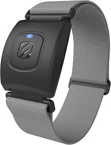 Scosche Rhythm+ 2.0 Heart Rate Monitor Armband for Running, Cycling, Exercise & Recovery with Bluetooth, ANT+, Optical Sensor for HRV & RRi Data, IP68 Waterproof Fitness Tracker with 24hr Battery Life