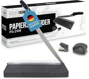 Paper Cutter A4 Compact 34 cm | For up to 8 Sheets A4-B7 (80 g/m²) | Precise Cutting Machine for Paper & Crafts | Ideal for Office, School, Photography & Scrapbooking