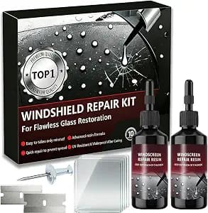 2026 Latest Windshield Repair Kit,Glass Crack Repair Kit,Nano Glass Repair Liquid, Quick Windshield Repair for Chips and Cracks,All Crack Types Windshield Repair Kit,Bulls-Eye and Star Crack(2 Bottle)