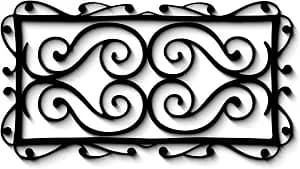 GlintHome Black Metal Wall Art for Living Room - Abstract Modern Wall Sculpture Textured Artwork Minimalist Geometric wall Decor for Bedroom Bathroom Living Room Home